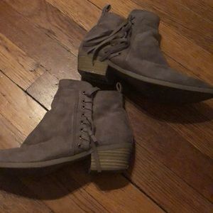 Tan ankle boots